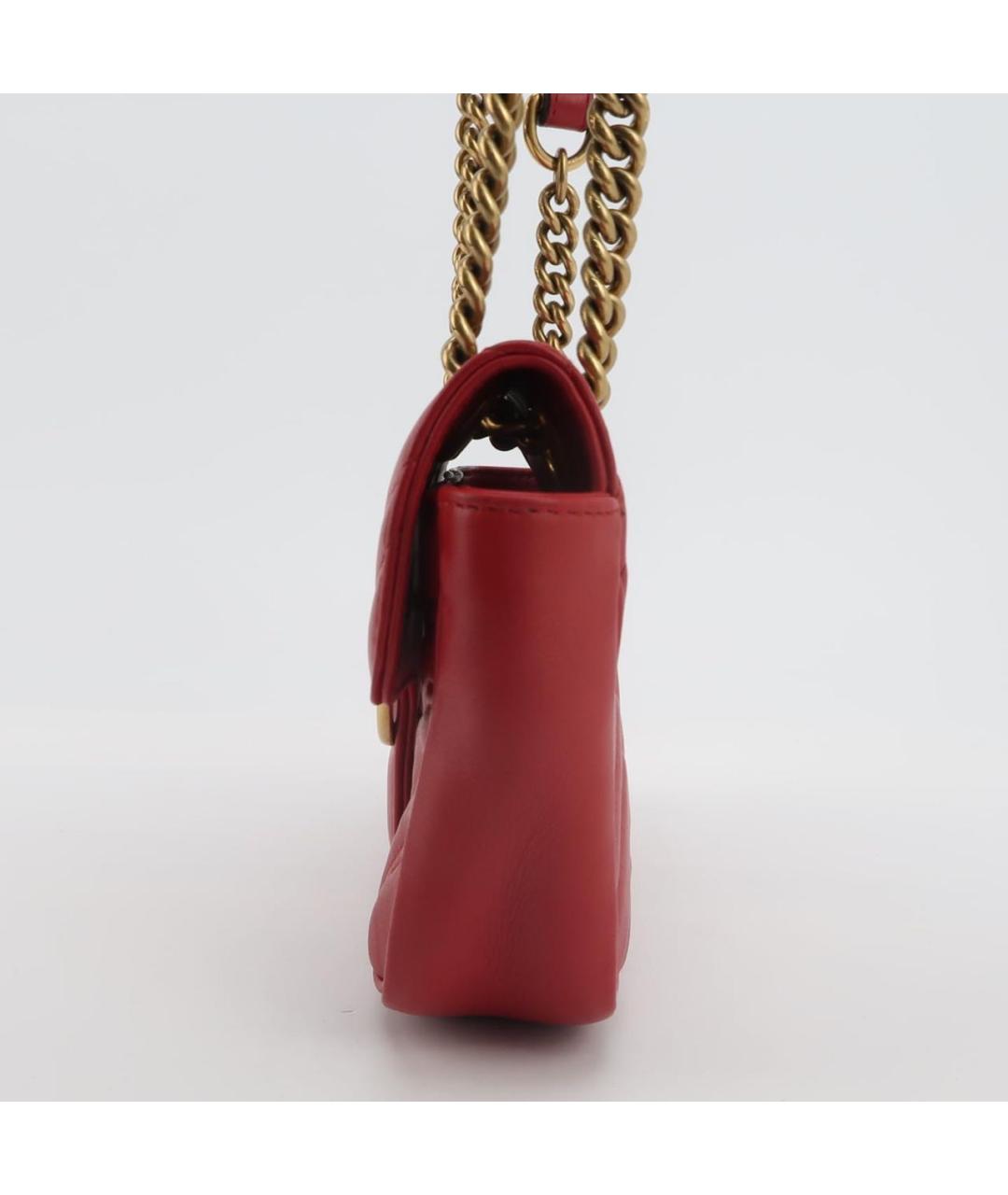 GUCCI Красная кожаная сумка через плечо, фото 2