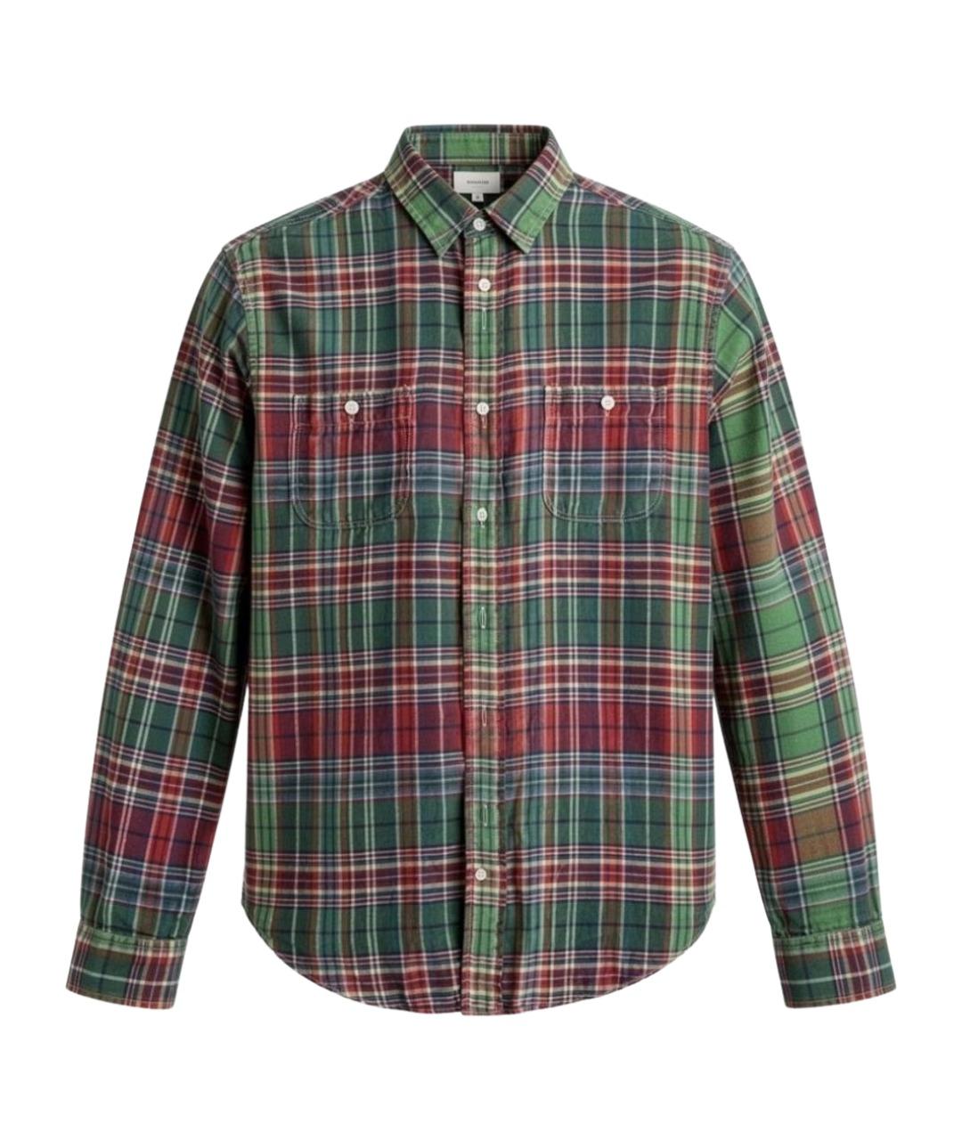 POLO RALPH LAUREN Зеленая хлопковая кэжуал рубашка, фото 1