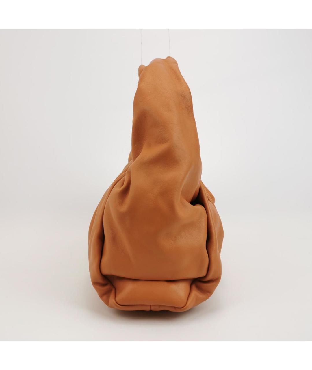 BOTTEGA VENETA Оранжевая кожаная сумка с короткими ручками, фото 3