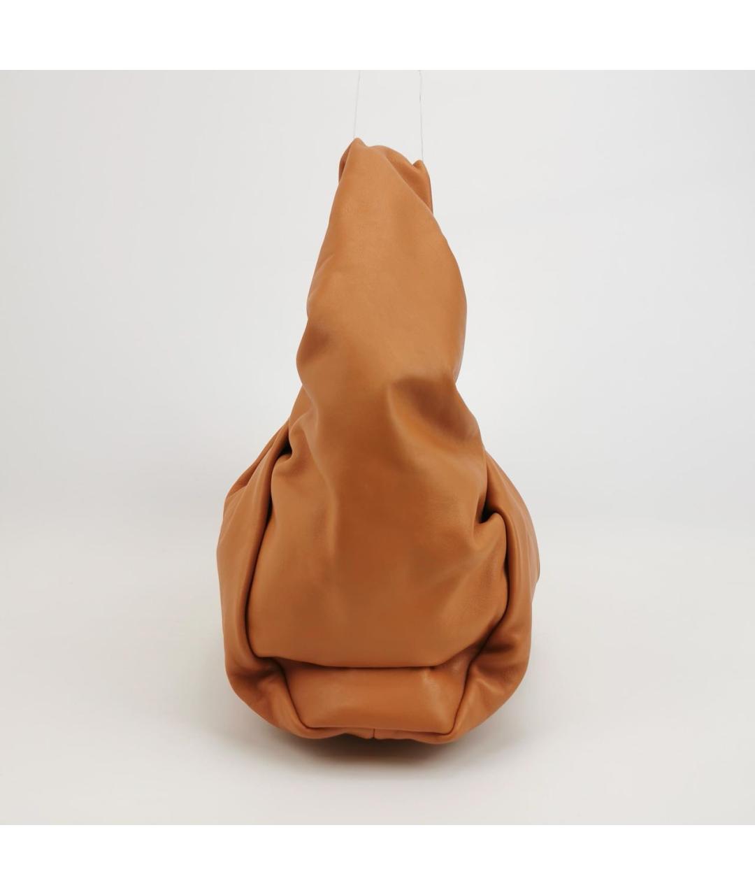 BOTTEGA VENETA Оранжевая кожаная сумка с короткими ручками, фото 2