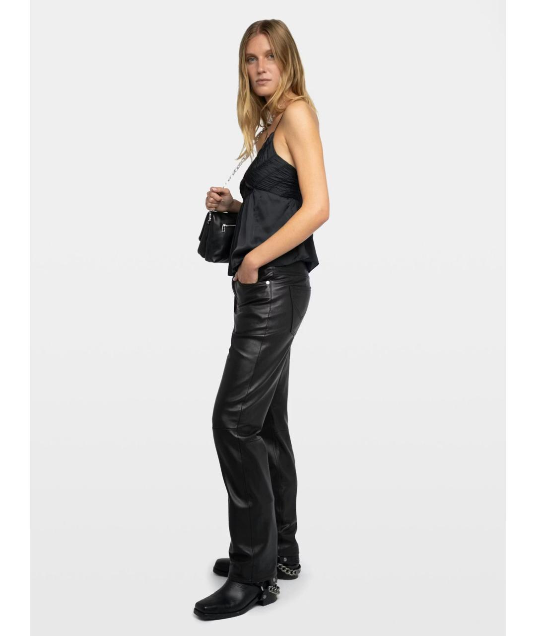 ZADIG & VOLTAIRE Черная полиэстеровая блузы, фото 4