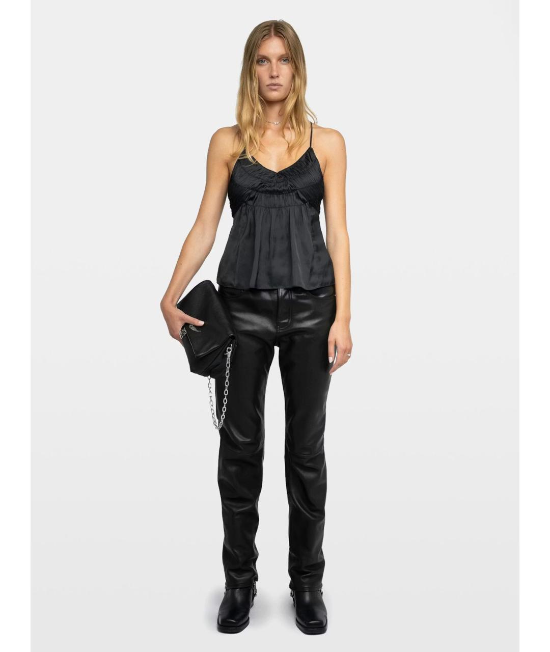 ZADIG & VOLTAIRE Черная полиэстеровая блузы, фото 2