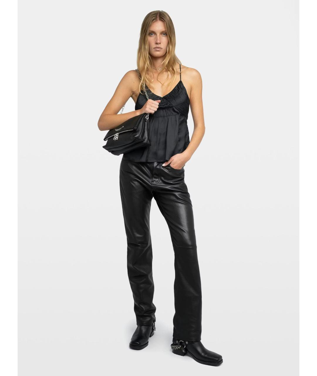 ZADIG & VOLTAIRE Черная полиэстеровая блузы, фото 3