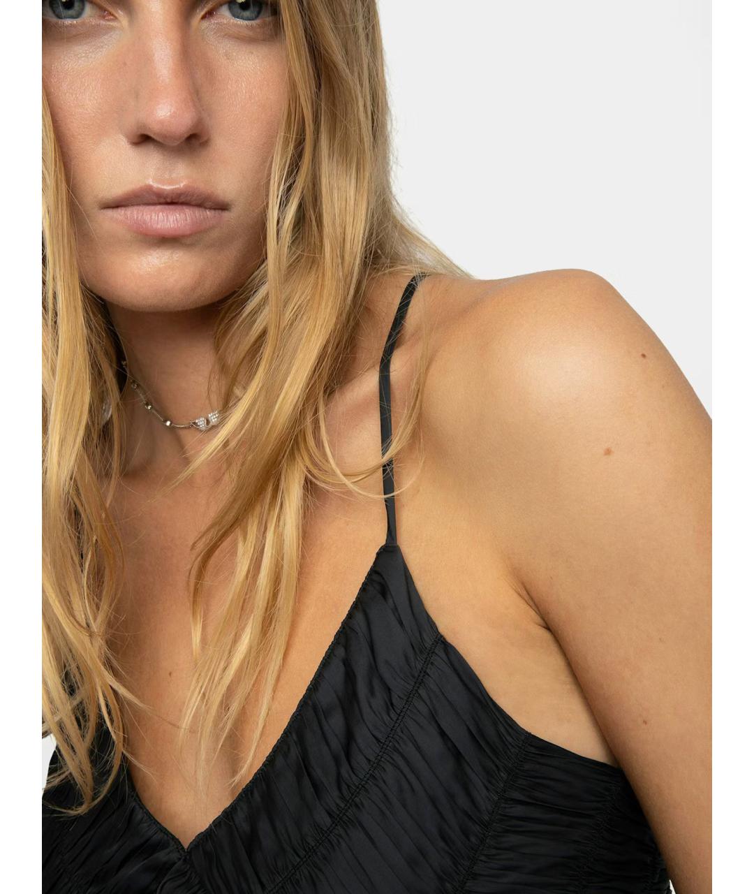 ZADIG & VOLTAIRE Черная полиэстеровая блузы, фото 8