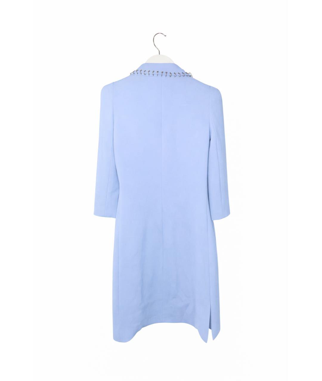 ELISABETTA FRANCHI Голубое полиэстеровое вечернее платье, фото 2