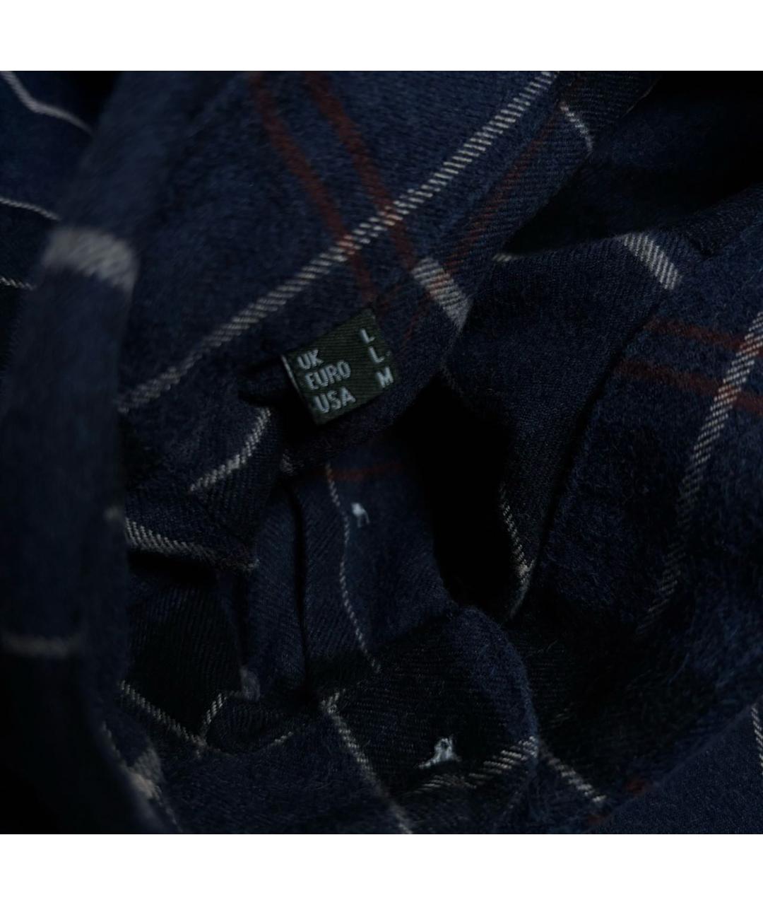 BARBOUR Темно-синяя хлопковая кэжуал рубашка, фото 5