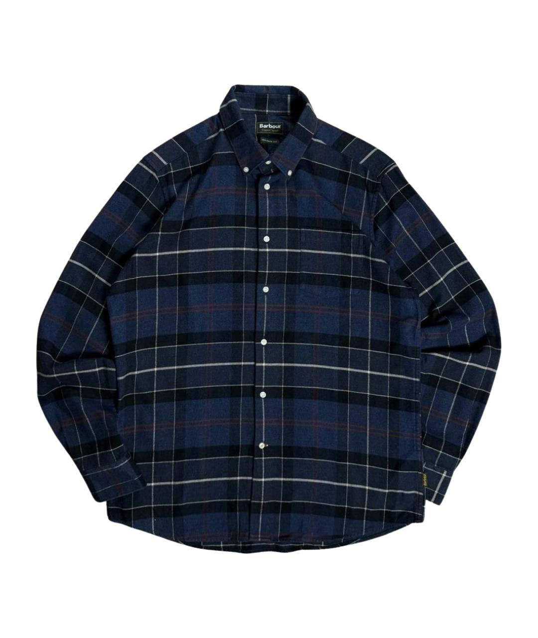 BARBOUR Темно-синяя хлопковая кэжуал рубашка, фото 1