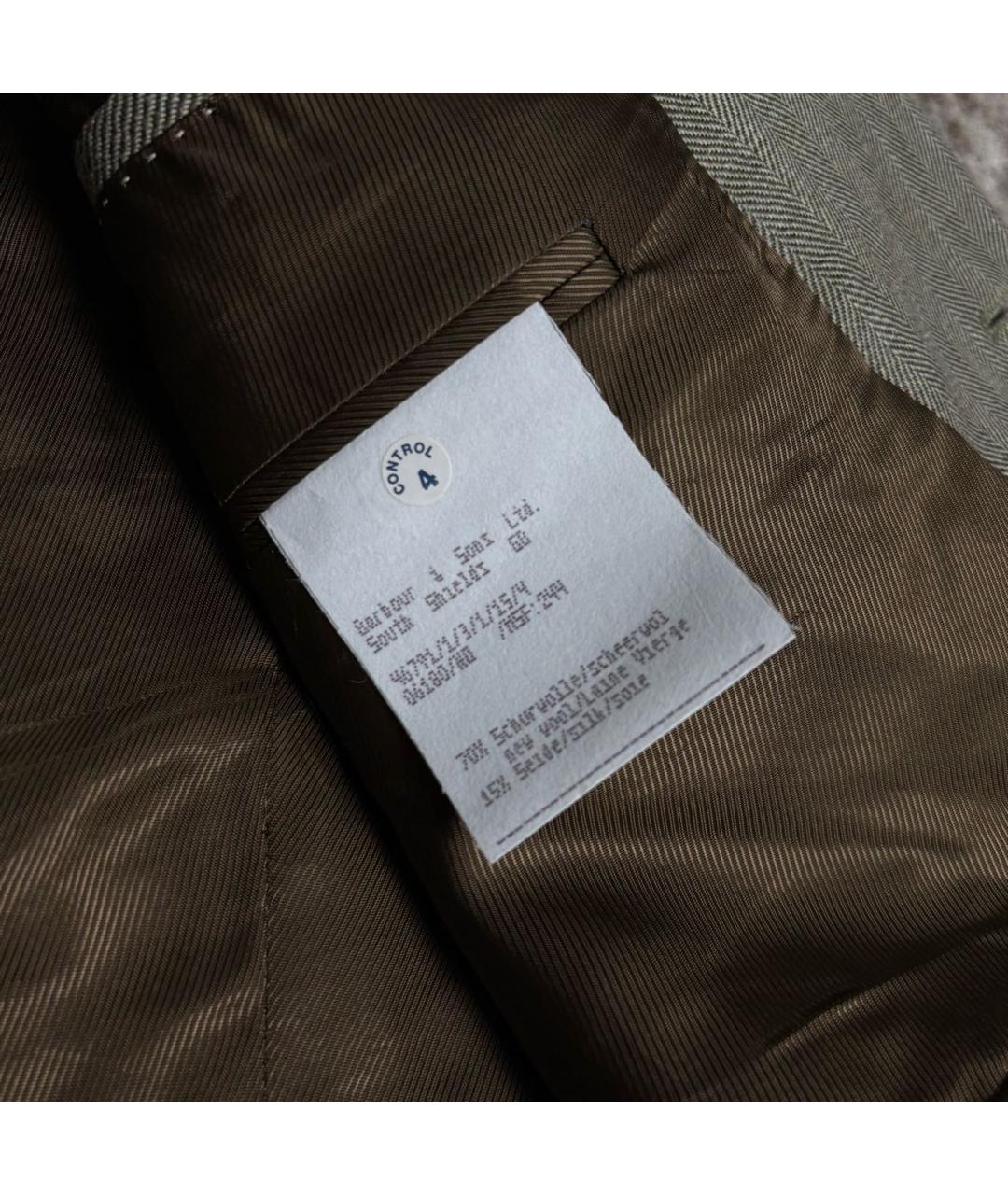 BARBOUR Серый шерстяной пиджак, фото 6