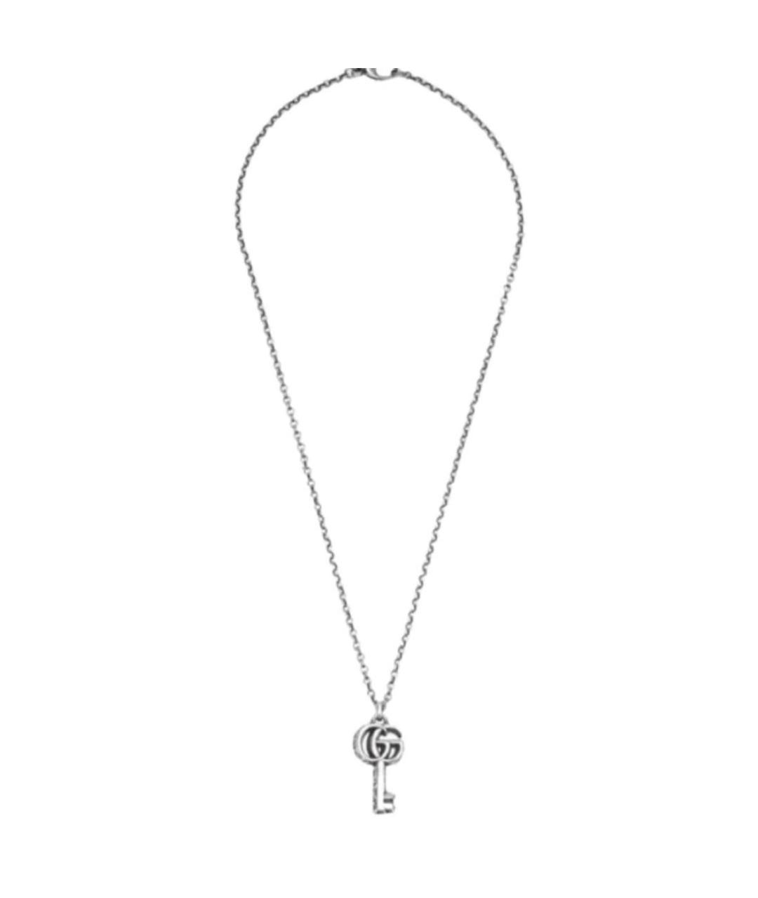 GUCCI Серебряная серебряная цепочка, фото 1