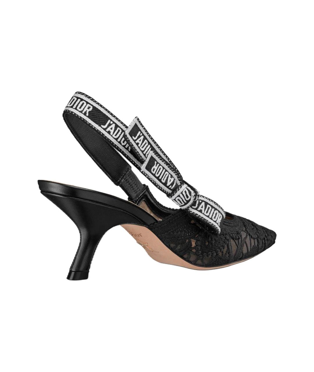 CHRISTIAN DIOR Черные текстильные туфли, фото 4