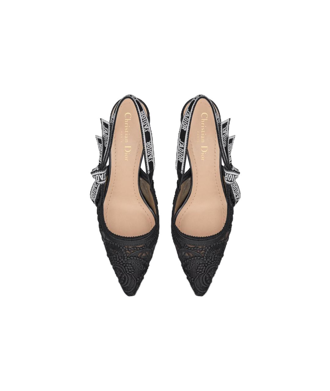 CHRISTIAN DIOR Черные текстильные туфли, фото 5