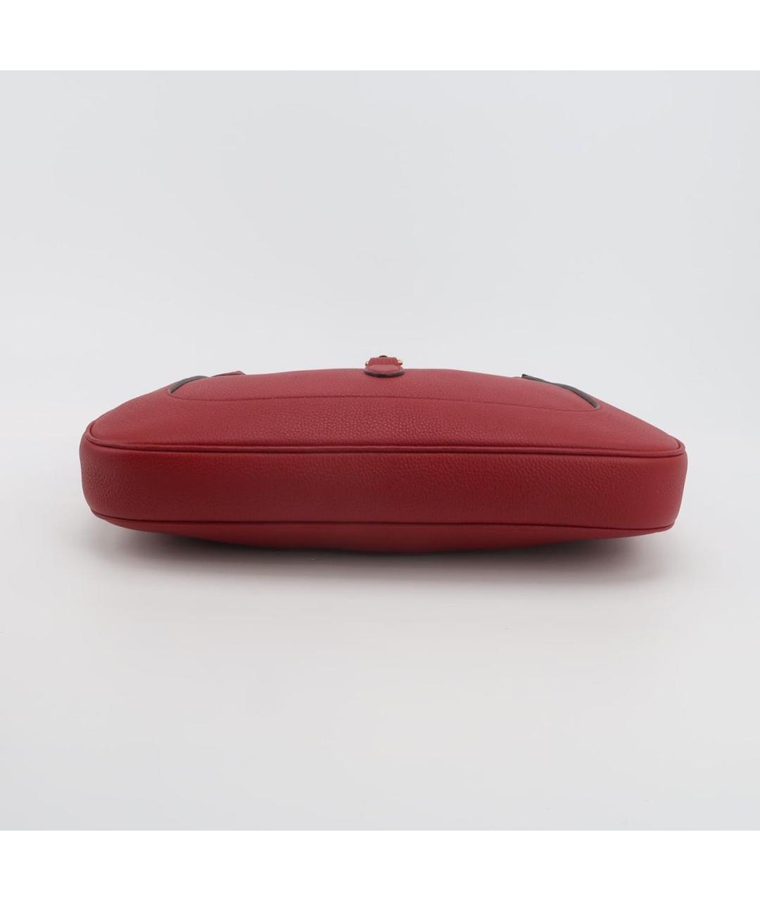 GUCCI Красная кожаная сумка через плечо, фото 5