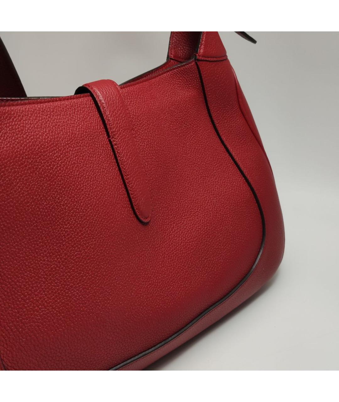 GUCCI Красная кожаная сумка через плечо, фото 8