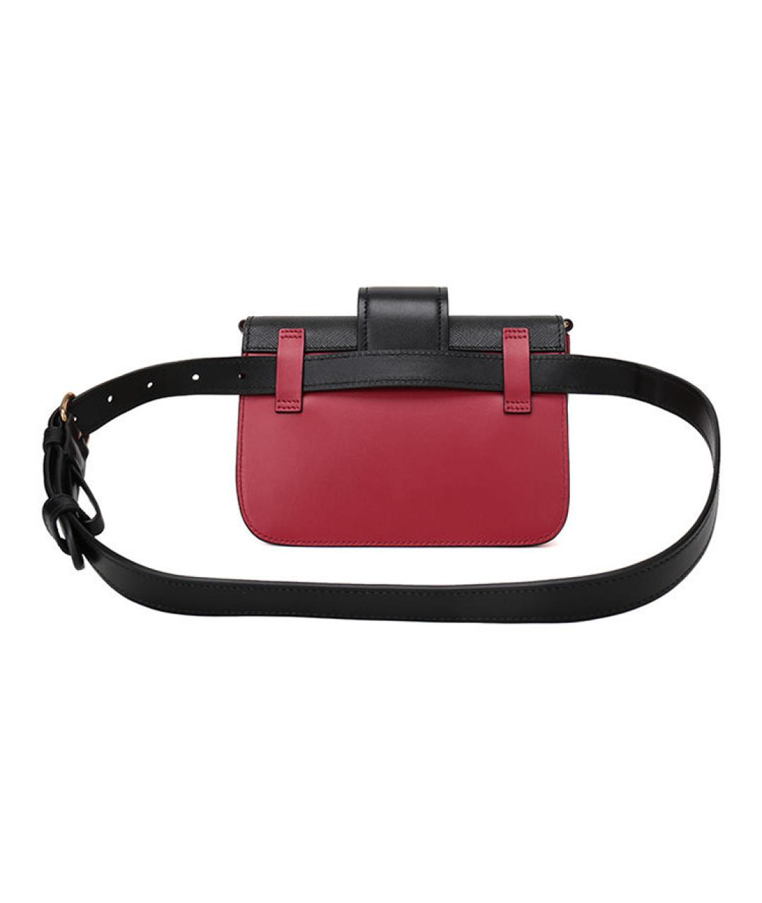 PRADA Красная кожаная поясная сумка, фото 3