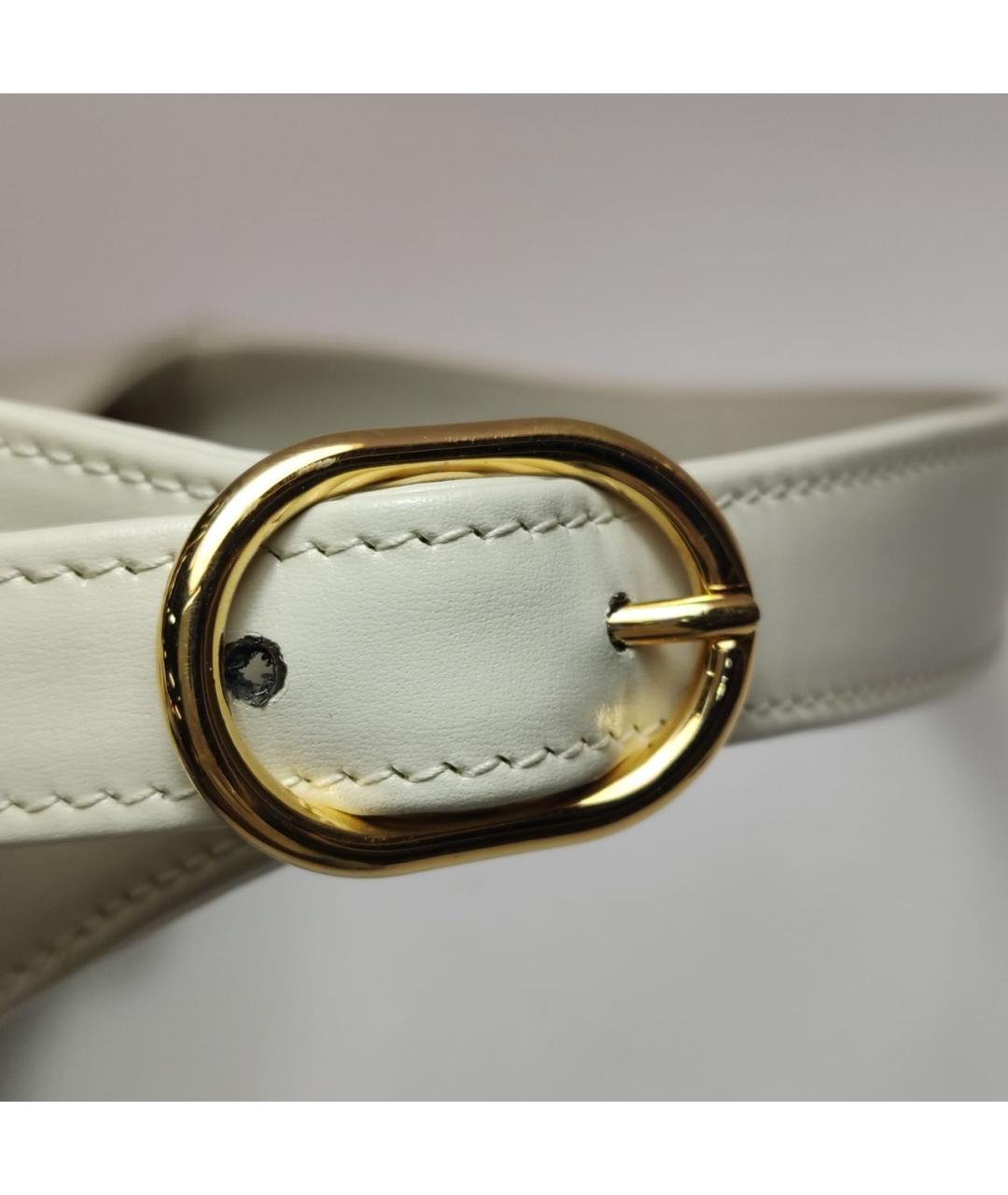 GUCCI Белая кожаная сумка через плечо, фото 8