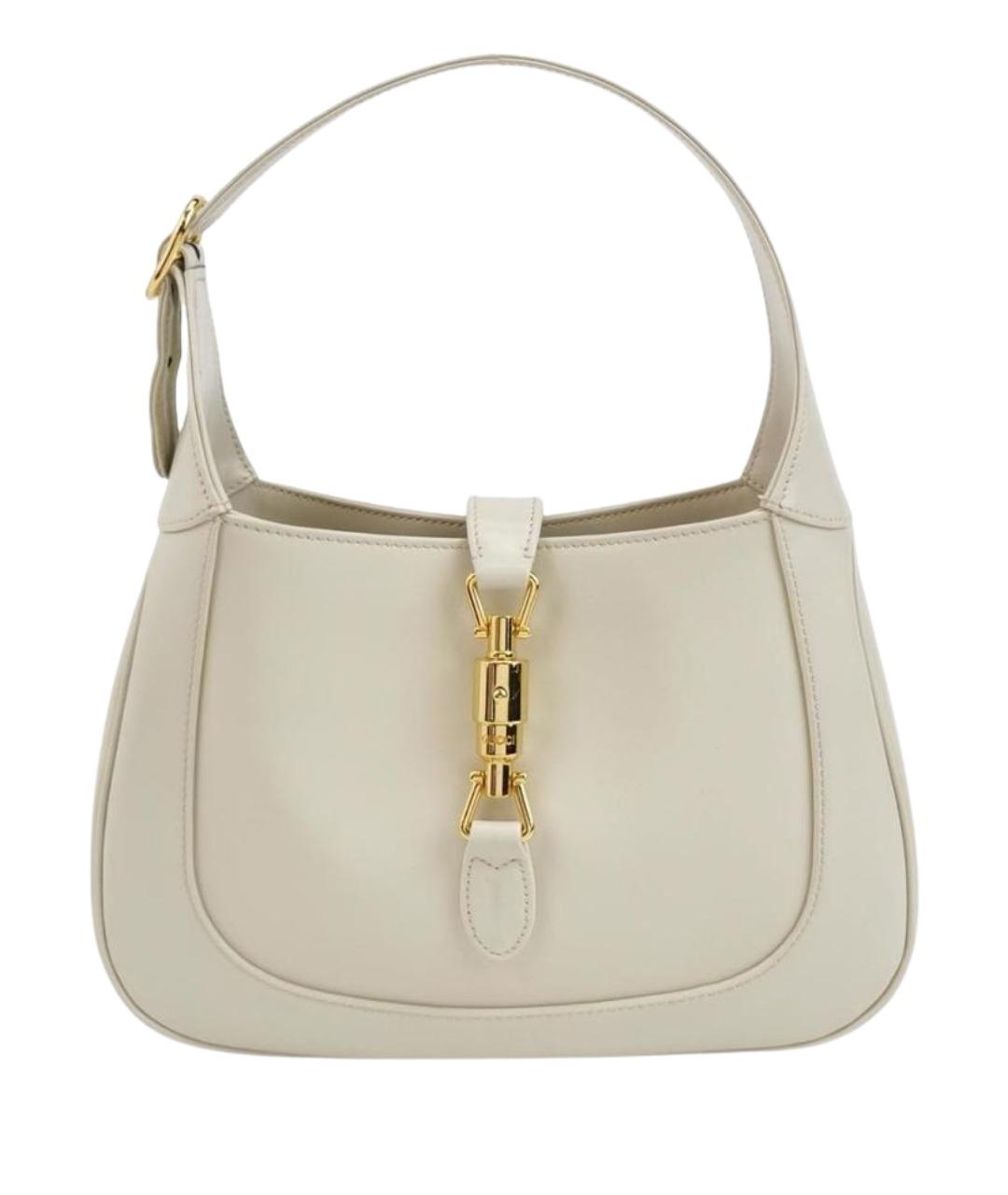 GUCCI Белая кожаная сумка через плечо, фото 1