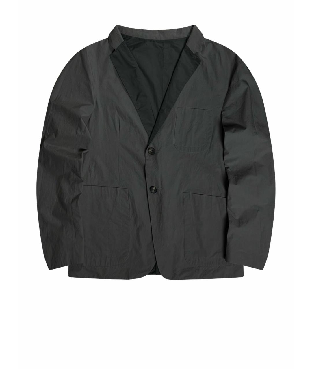 JIL SANDER Серый хлопковый пиджак, фото 9