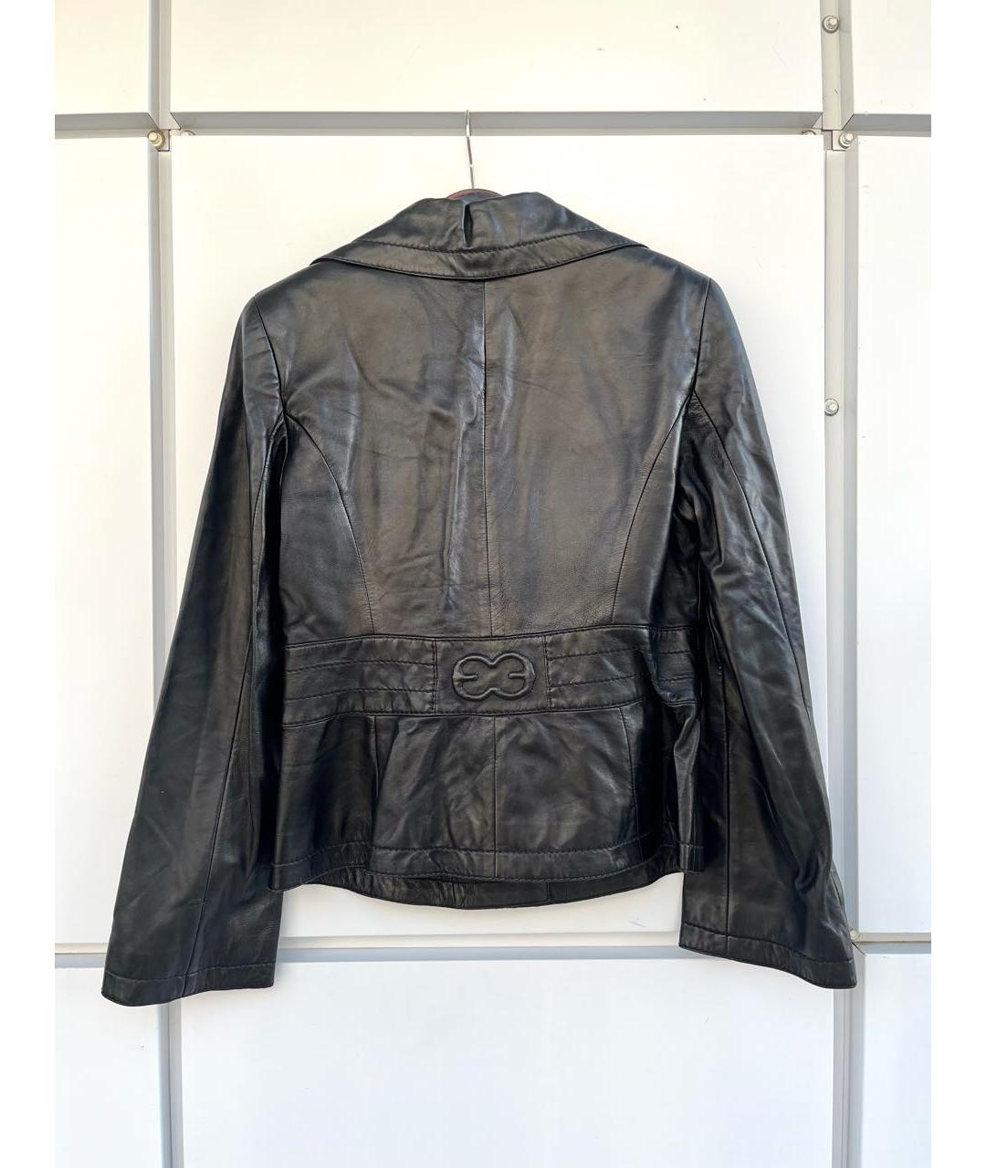 ESCADA Черная кожаная куртка, фото 2