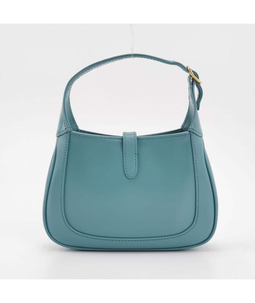 GUCCI Бирюзовая кожаная сумка через плечо, фото 3