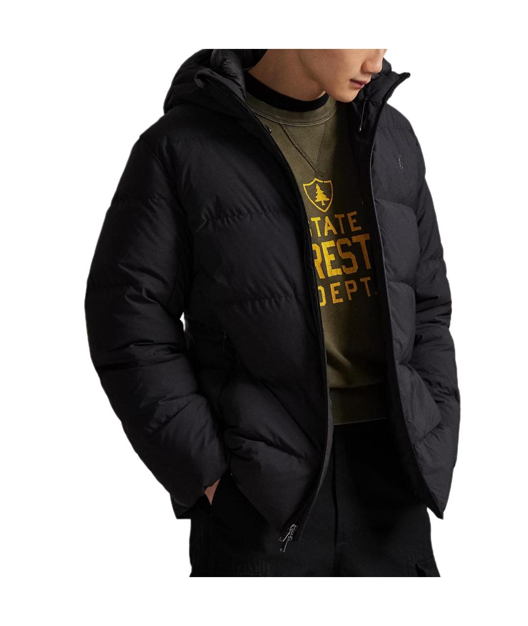 POLO RALPH LAUREN Черный пуховик, фото 3