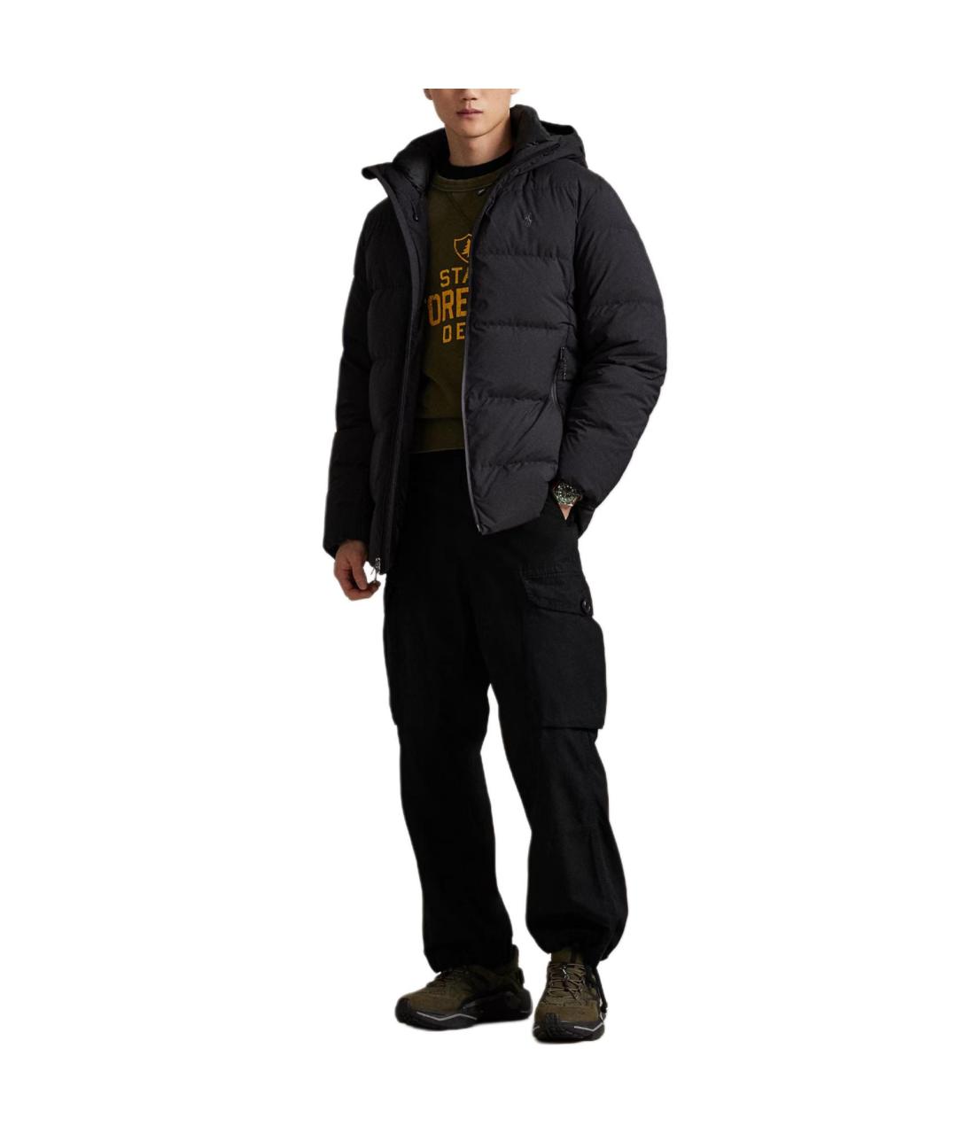 POLO RALPH LAUREN Черный пуховик, фото 5