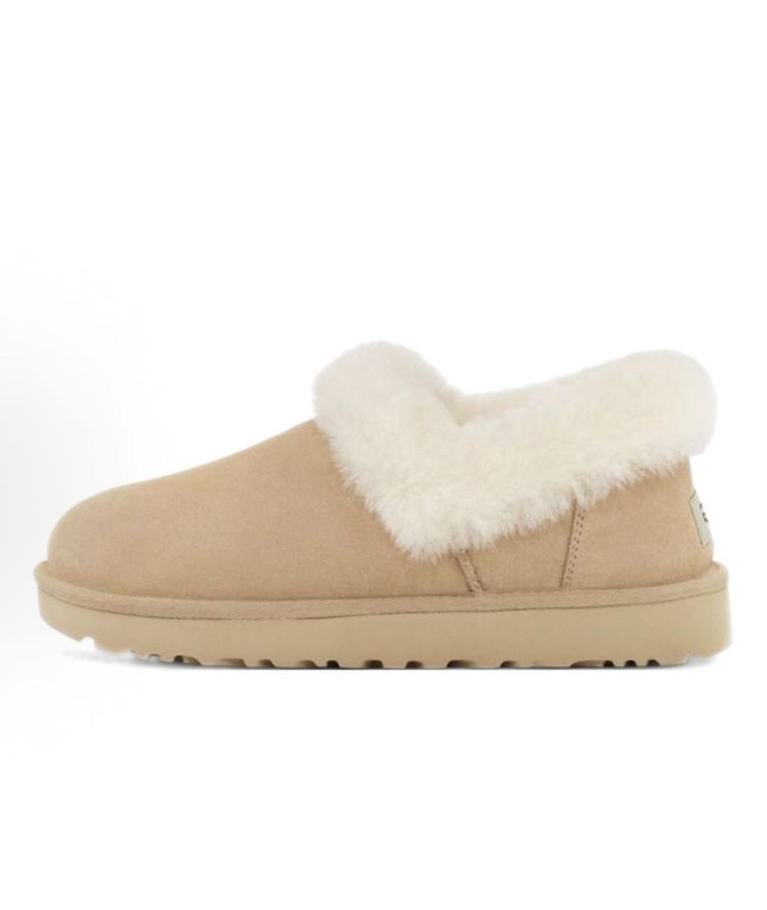 UGG AUSTRALIA Бежевые замшевые ботинки, фото 9