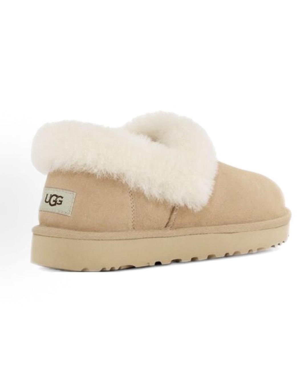 UGG AUSTRALIA Бежевые замшевые ботинки, фото 4