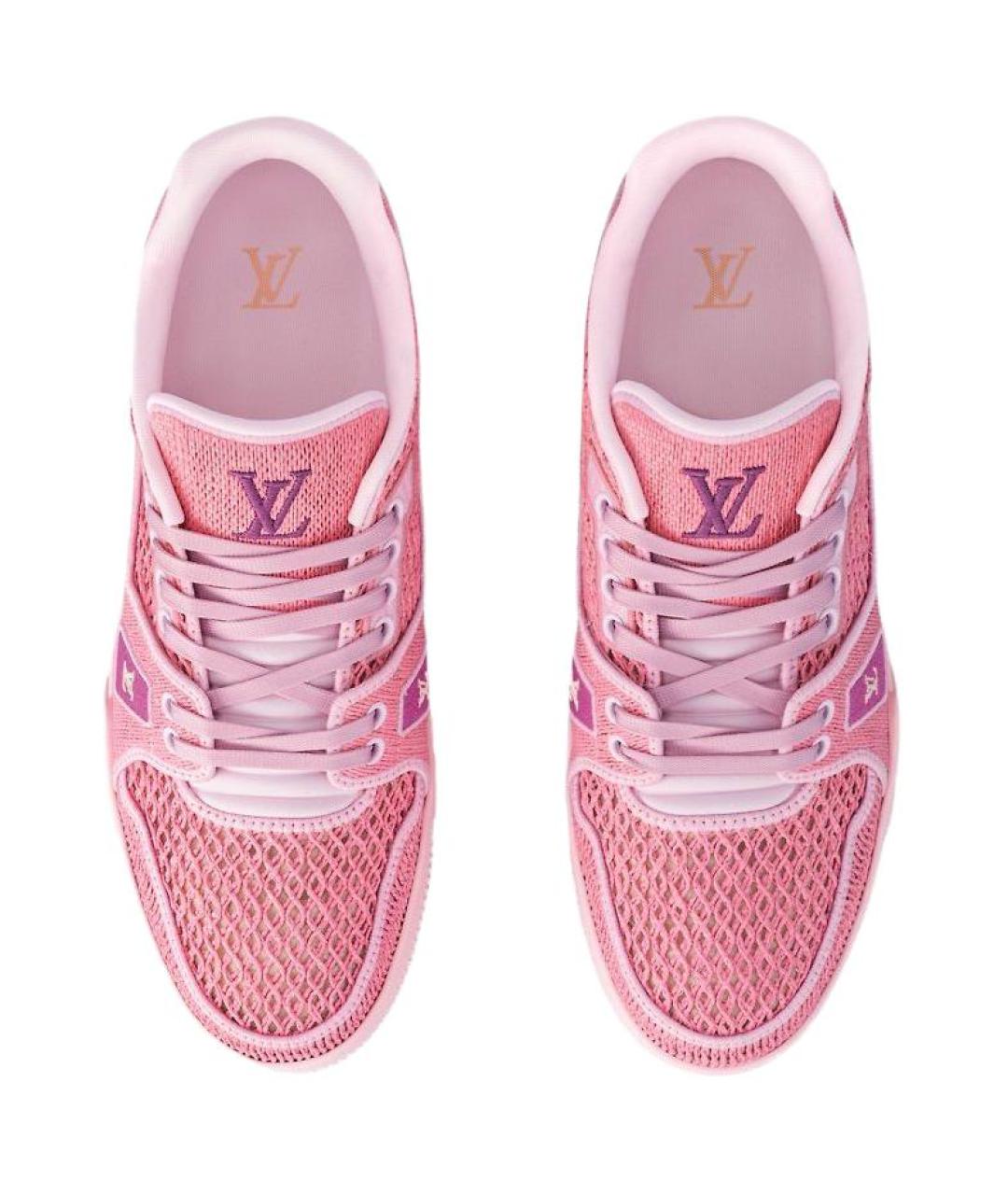 LOUIS VUITTON Розовые кроссовки, фото 4