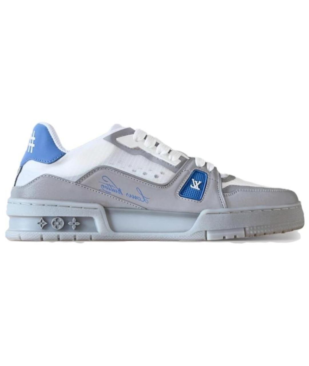 LOUIS VUITTON Серые кроссовки, фото 1