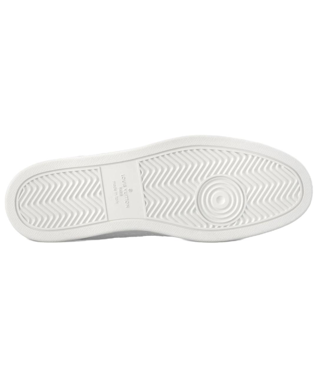 LOUIS VUITTON Белые кожаные низкие кроссовки / кеды, фото 6