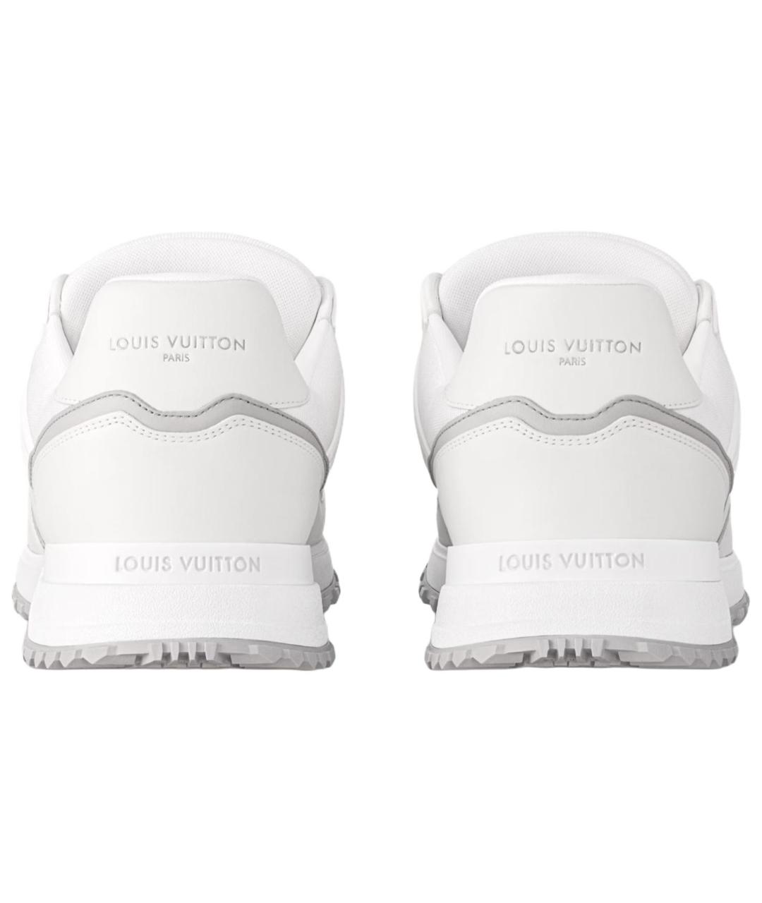 LOUIS VUITTON Белые кожаные низкие кроссовки / кеды, фото 4