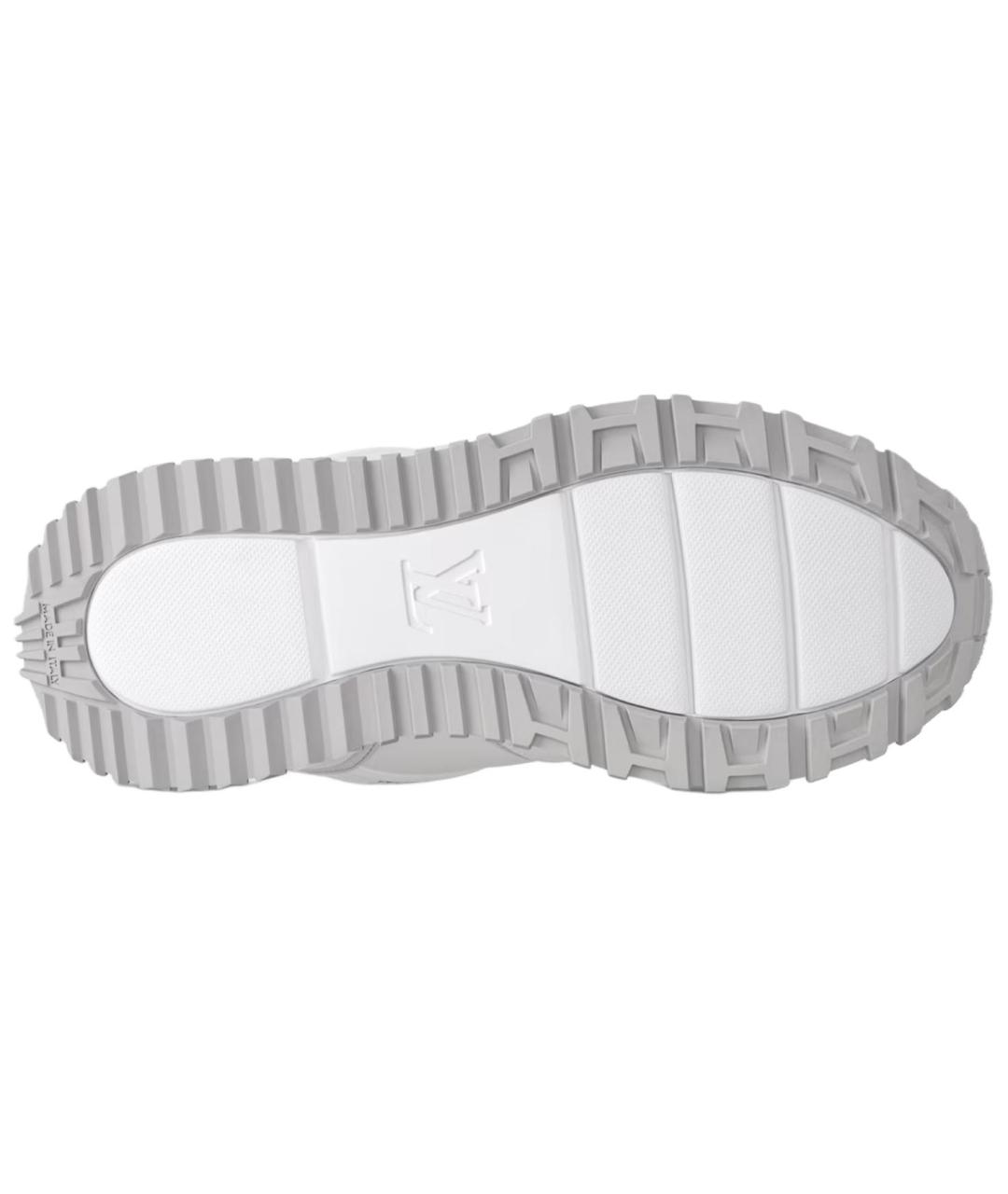 LOUIS VUITTON Белые кожаные низкие кроссовки / кеды, фото 5