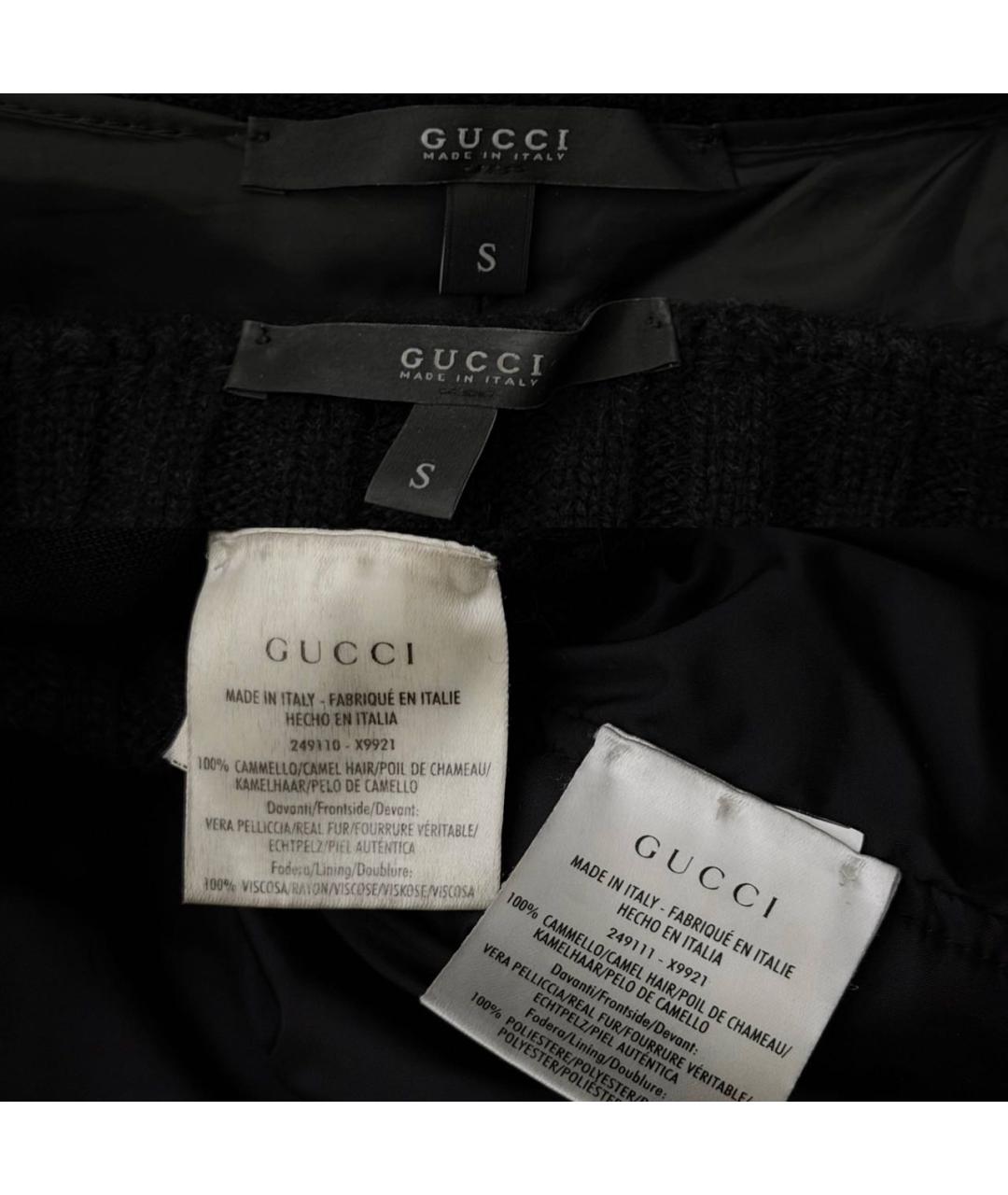 GUCCI Черная шерстяная куртка, фото 4