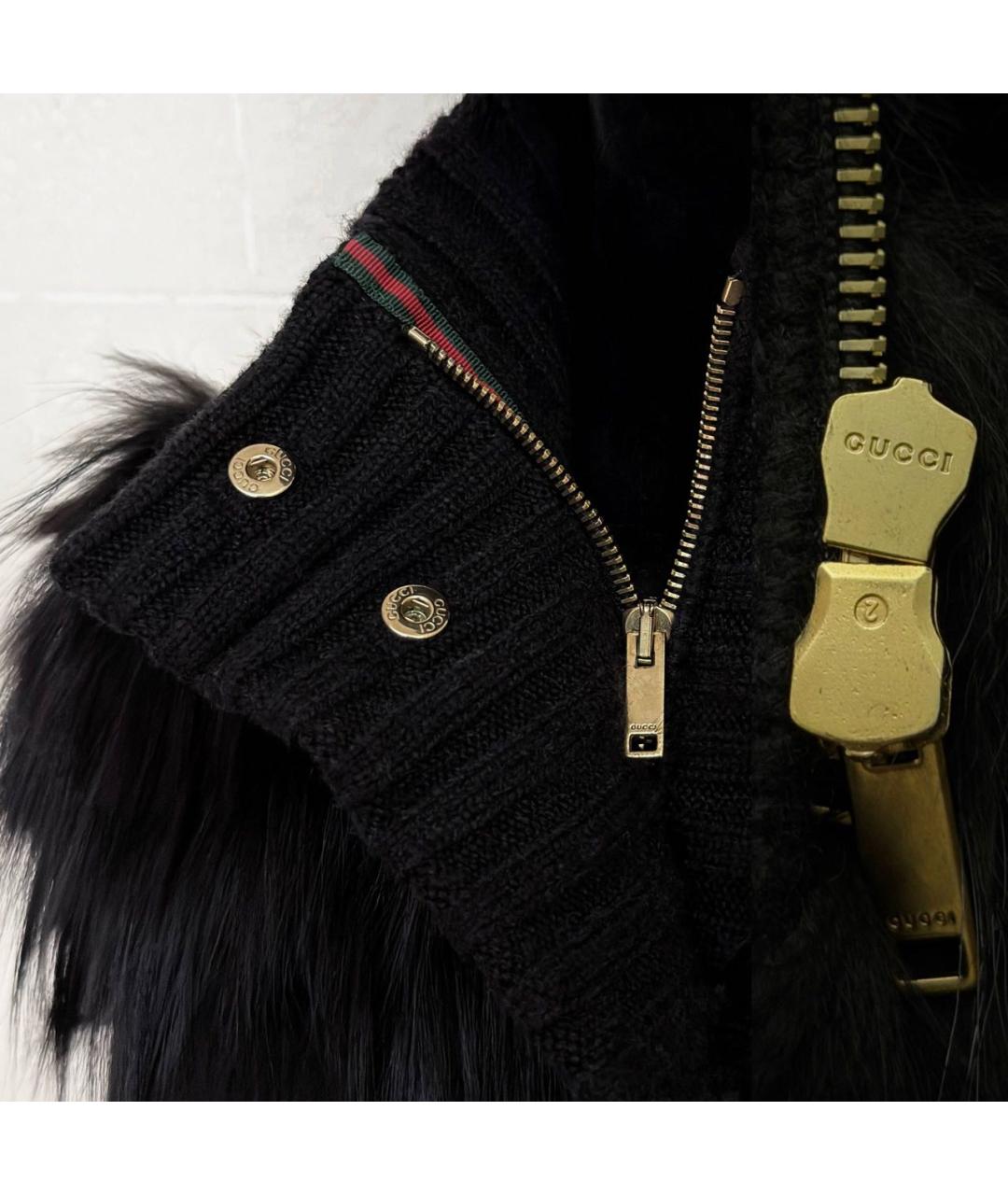 GUCCI Черная шерстяная куртка, фото 2