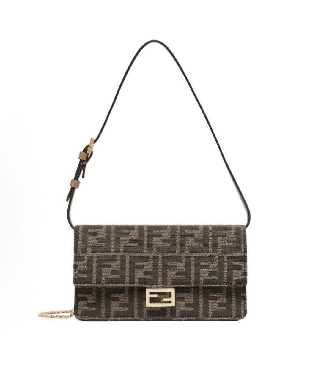 FENDI Коричневая сумка через плечо, фото 8