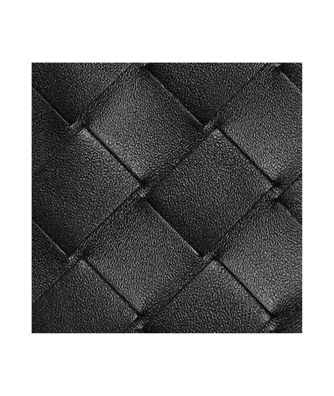BOTTEGA VENETA Черный кожаный кошелек, фото 4