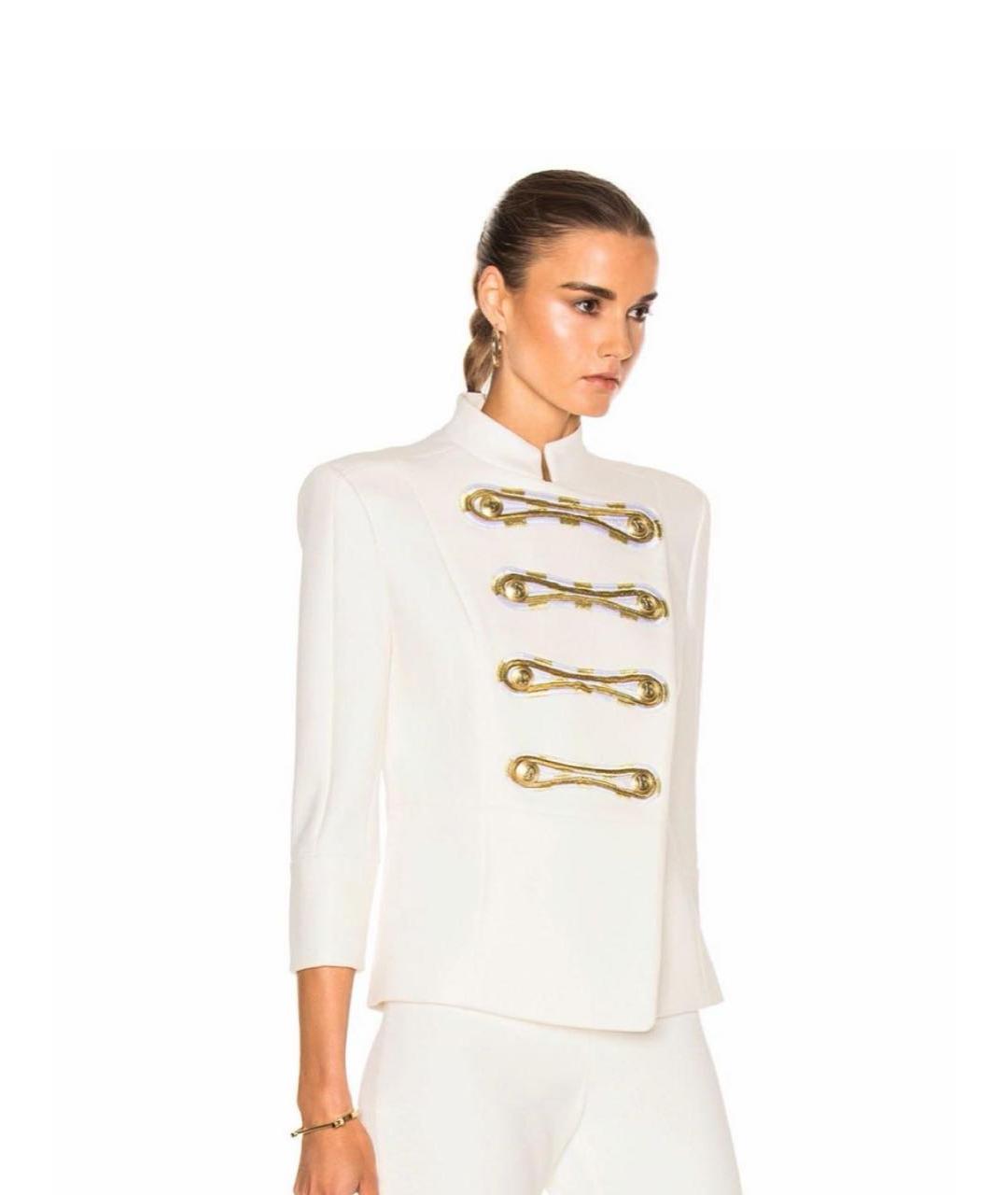 BALMAIN Белый хлопковый жакет/пиджак, фото 6