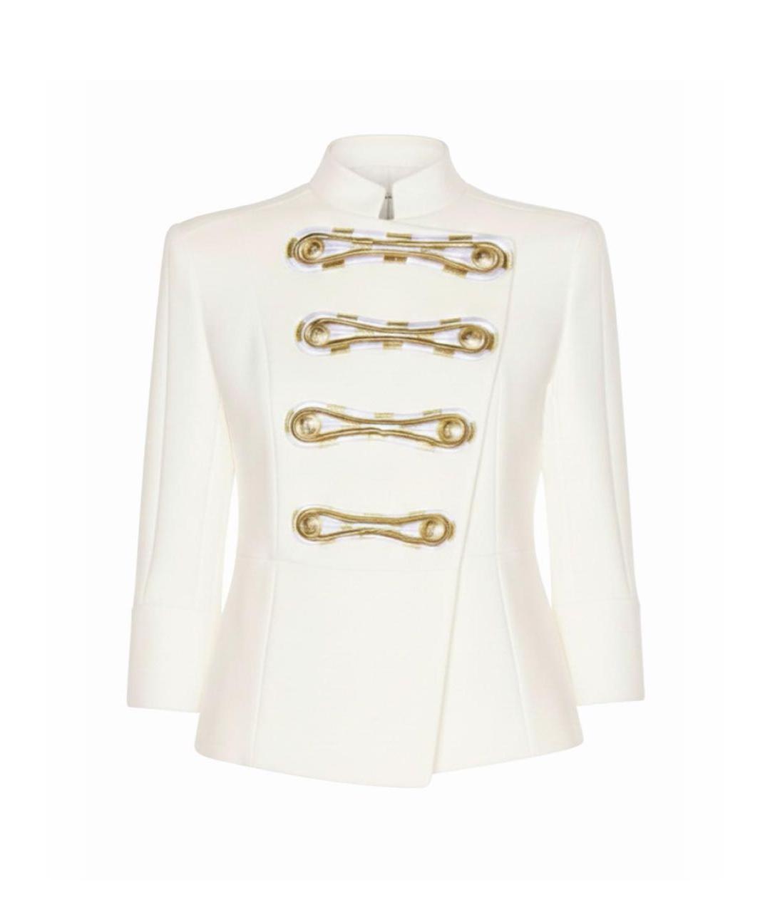 BALMAIN Белый хлопковый жакет/пиджак, фото 1