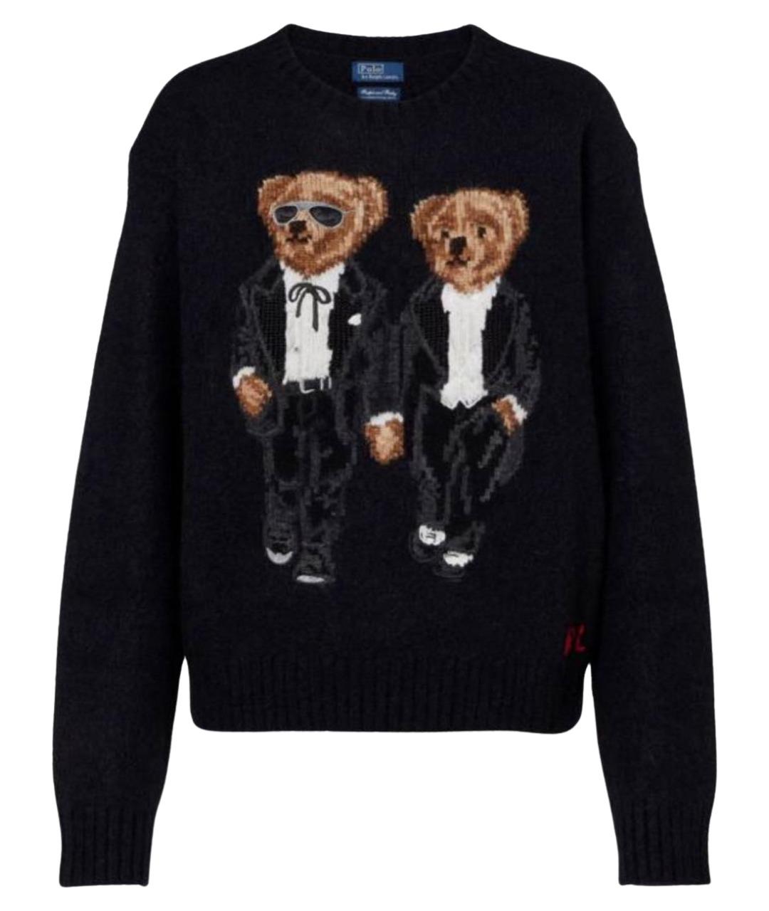 POLO RALPH LAUREN Черный шерстяной джемпер / свитер, фото 1