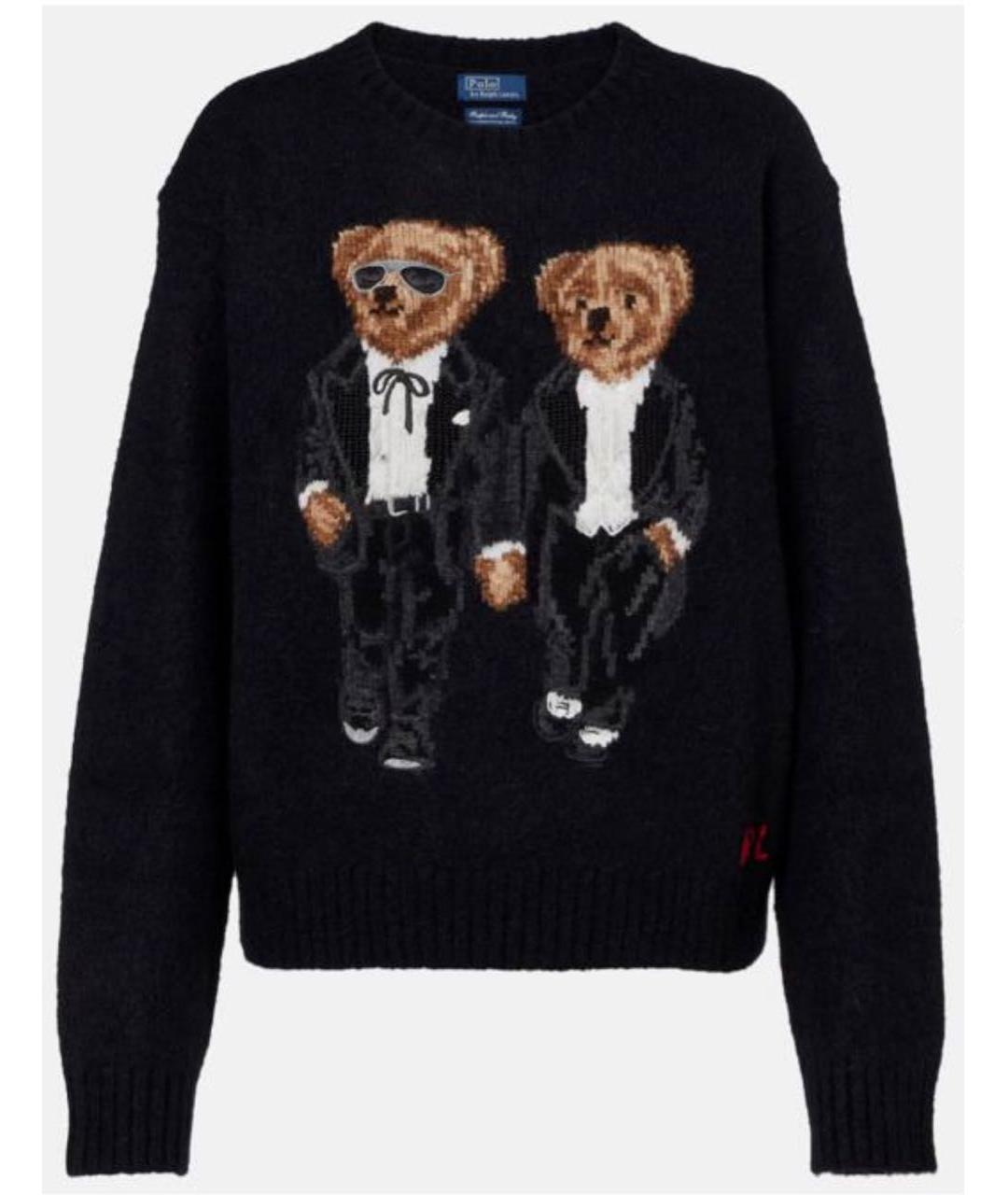 POLO RALPH LAUREN Черный шерстяной джемпер / свитер, фото 6