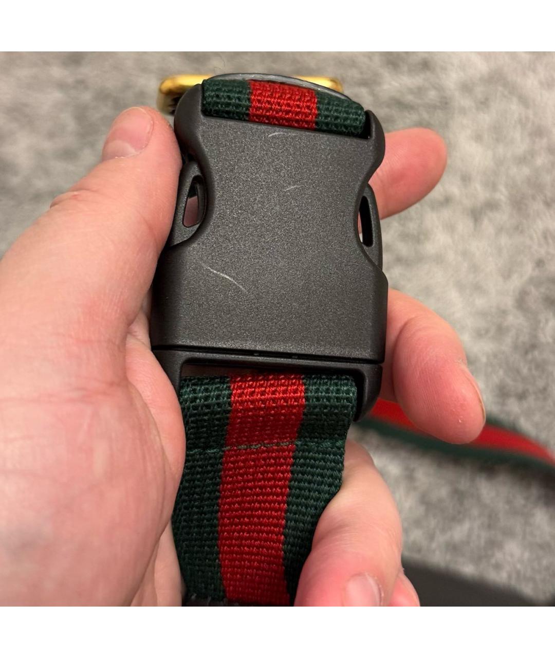 GUCCI Черная кожаная поясная сумка, фото 7