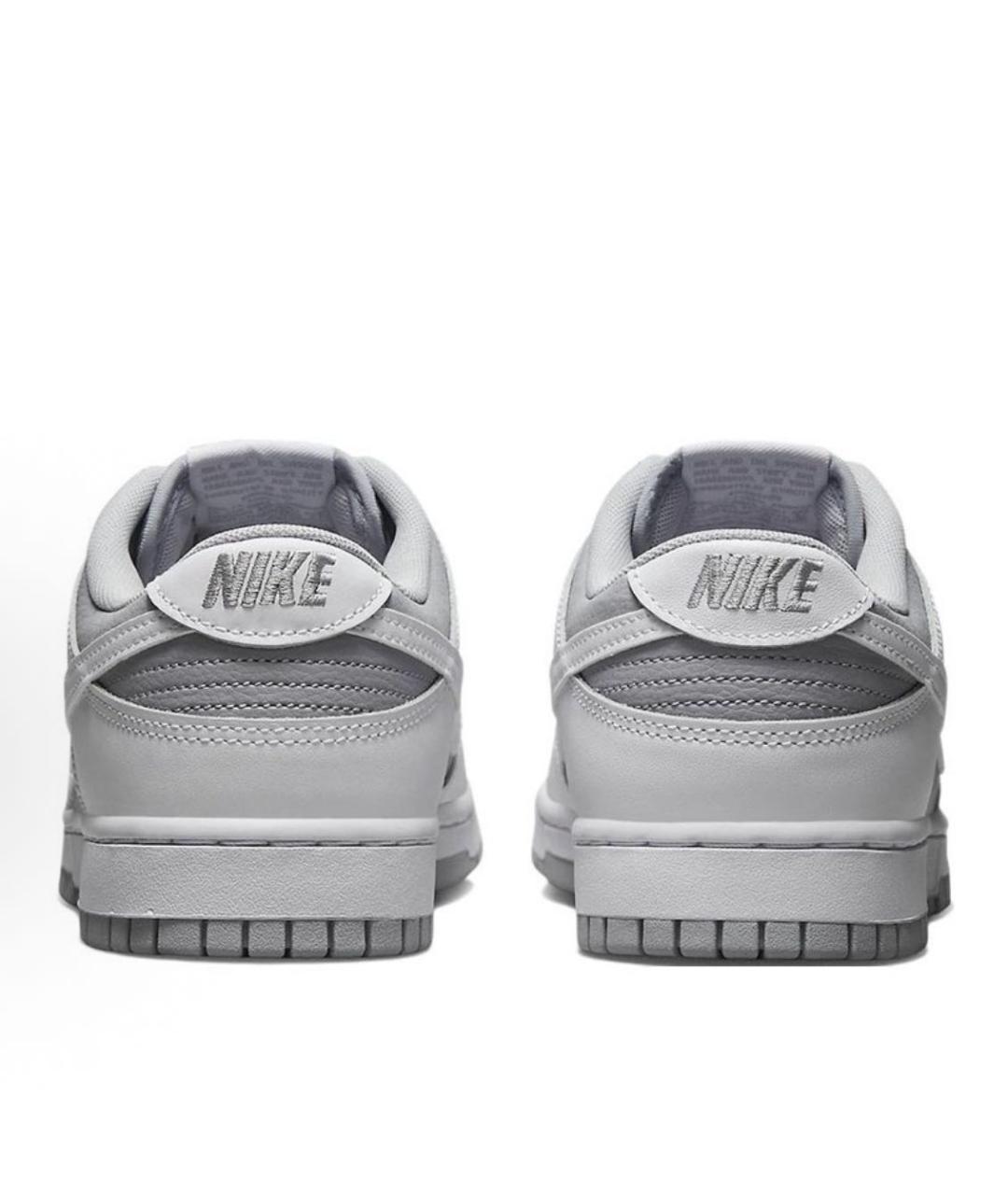 NIKE Серые кожаные низкие кроссовки / кеды, фото 4