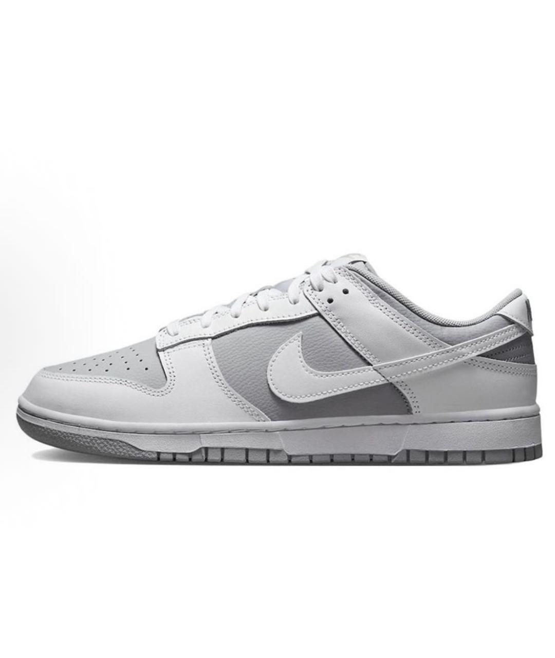 NIKE Серые кожаные низкие кроссовки / кеды, фото 9