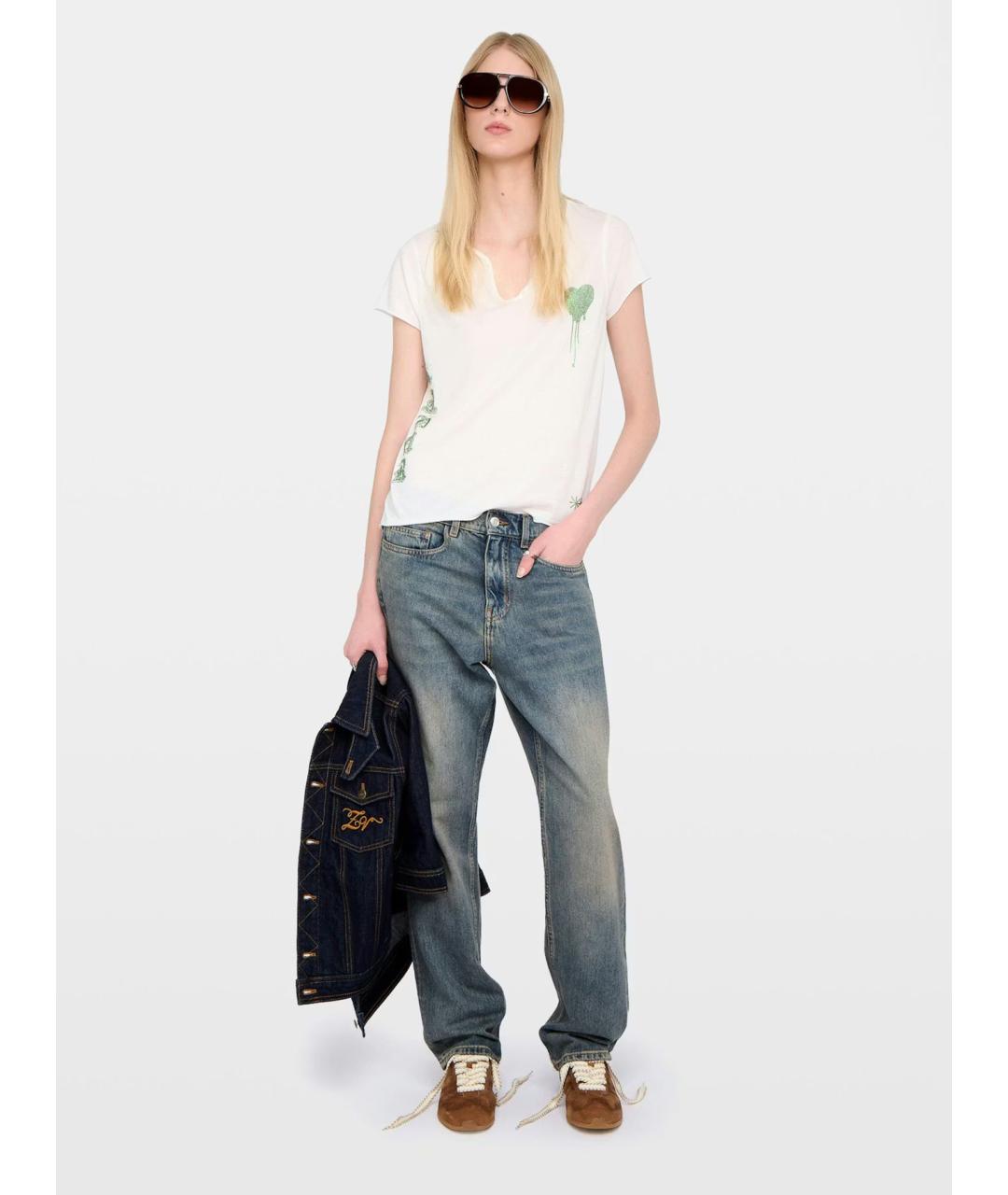 ZADIG & VOLTAIRE Белая хлопковая футболка, фото 2