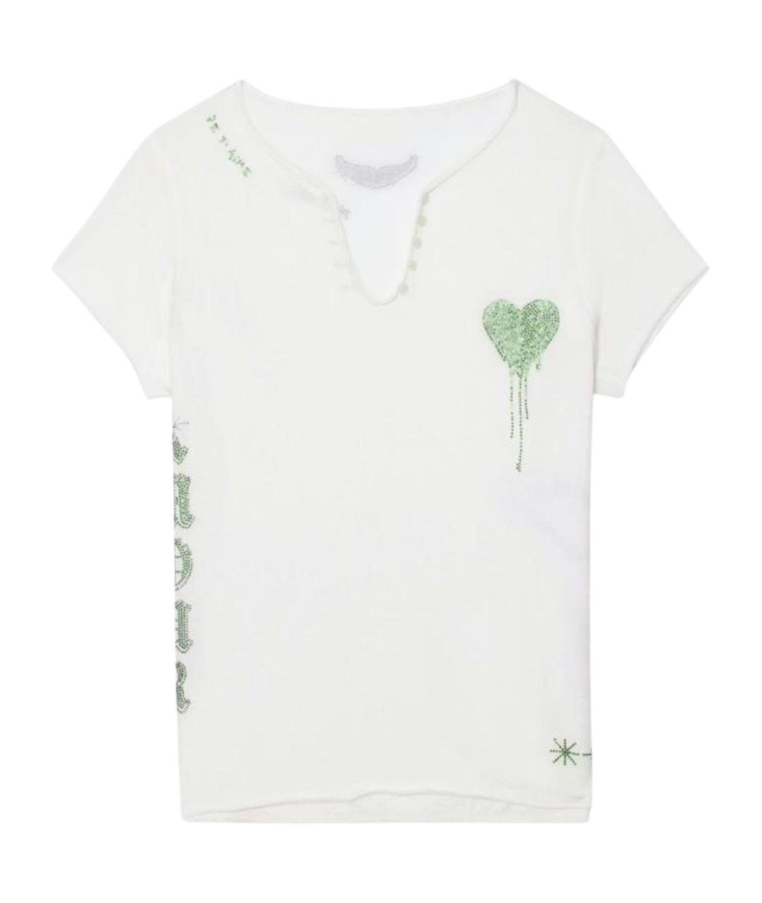 ZADIG & VOLTAIRE Белая хлопковая футболка, фото 1