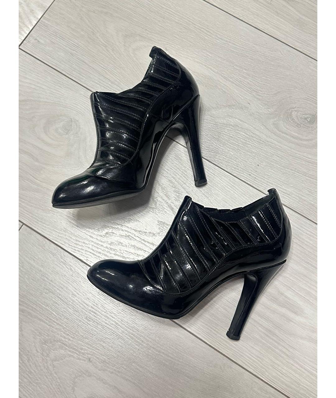 CHANEL Черные кожаные ботильоны, фото 6