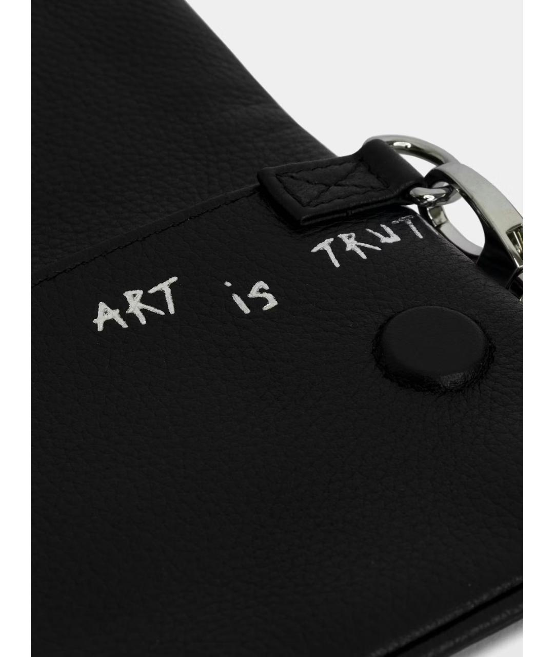 ZADIG & VOLTAIRE Черная кожаная сумка через плечо, фото 5