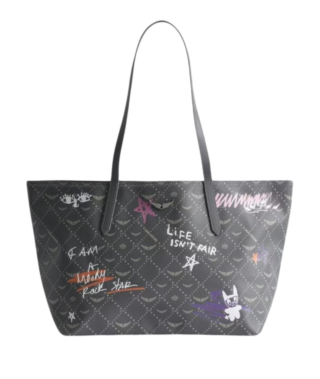 ZADIG & VOLTAIRE Зеленая сумка тоут из искусственной кожи, фото 1