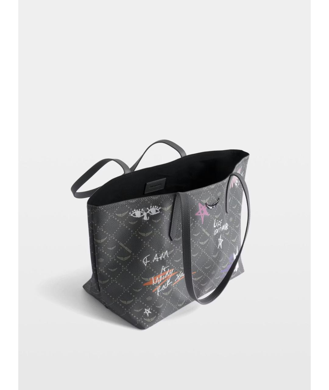 ZADIG & VOLTAIRE Зеленая сумка тоут из искусственной кожи, фото 4