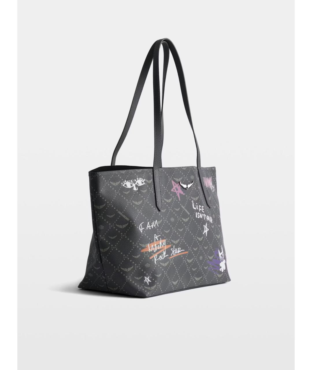 ZADIG & VOLTAIRE Зеленая сумка тоут из искусственной кожи, фото 3